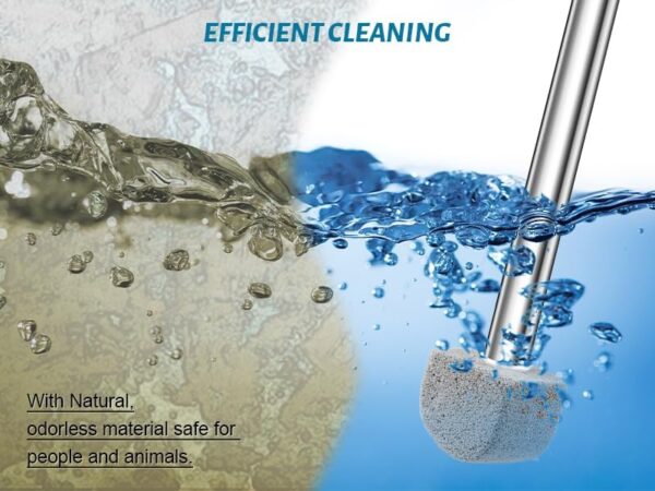 YINGMORE Pumice Stone Toilet Bowl Cleaner Toilet Deep Cleaning,Bathroom Cleaner Brush with Long Handle for Remove Hard Water Stains with Toilet Handle+...