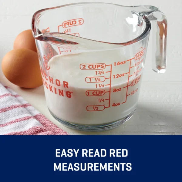 Anchor Hocking Glass Measuring Cup, 2 Cup - Image 3