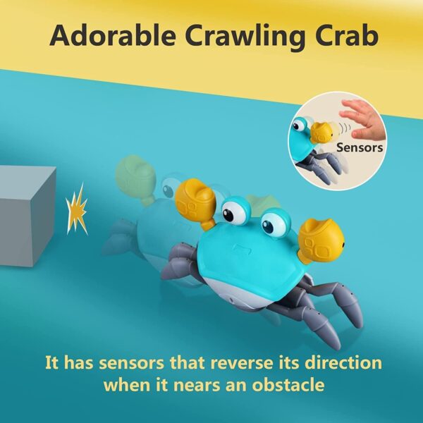 control future Crawling Crab Baby Toy - Infant Tummy Time Toys 3 4 5 6 7 8 9 10 11 12 Babies Boy 3-6 6-12 Learning Crawl 9-12 12-18 Walking Toddler 36... - Image 3