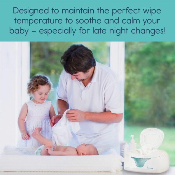 hiccapop Baby Wipe Warmer and Baby Wet Wipes Dispenser | Baby Wipes Warmer for Babies | Diaper Wipe Warmer with Changing Light - Image 3