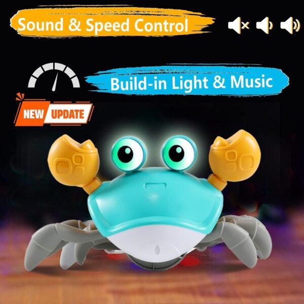control future Crawling Crab Baby Toy - Infant Tummy Time Toys 3 4 5 6 7 8 9 10 11 12 Babies Boy 3-6 6-12 Learning Crawl 9-12 12-18 Walking Toddler 36...