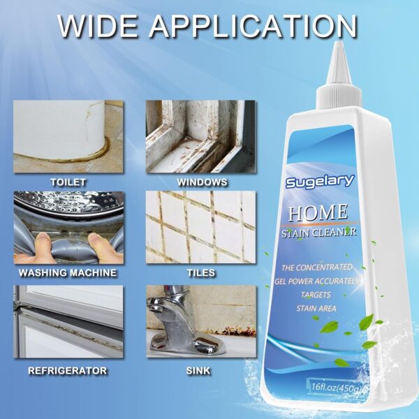 Sugelary Household Cleaner for Washing Machine, Refrigerator Strips, Grout Cleaner Best for Home Sink, Kitchen, Showers (16 Fl oz) - Image 3