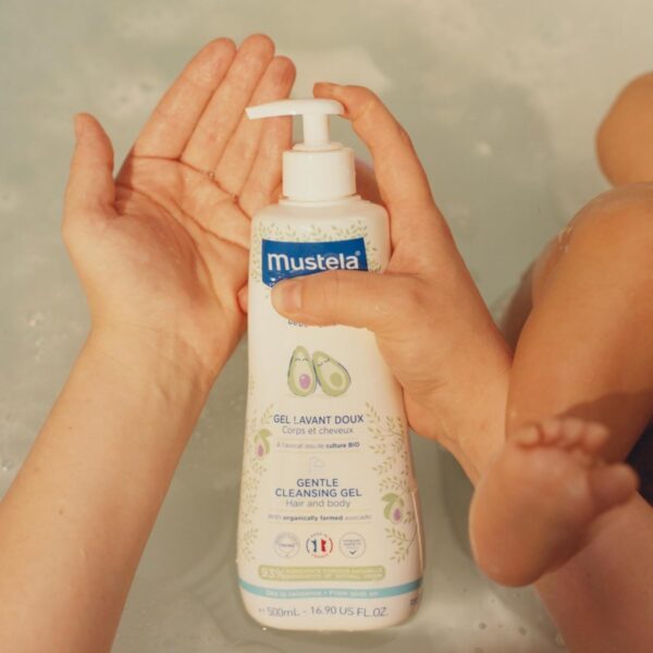 Mustela Baby Gentle Cleansing Gel - Baby Hair & Body Wash - with Natural Avocado fortified with Vitamin B5 - Biodegradable Formula & Tear-Free - 1... - Image 2