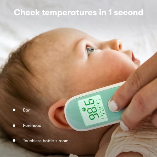 Frida Baby Thermometer, 3-in-1 Infrared Thermometer for Ear, Forehead & Touchless, FSA/ HSA Eligible Fever Thermometer for Baby, Infants ,Toddlers, Kids... - Image 2