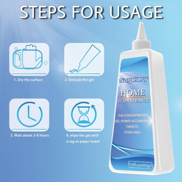 Sugelary Household Cleaner for Washing Machine, Refrigerator Strips, Grout Cleaner Best for Home Sink, Kitchen, Showers (16 Fl oz) - Image 2