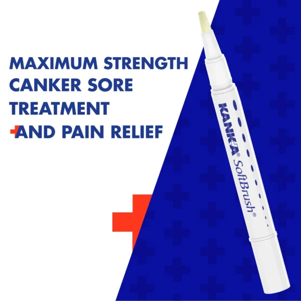 Kank-A SoftBrush Tooth/Mouth Pain Gel for Canker Sores, Maximum Strength - Image 2