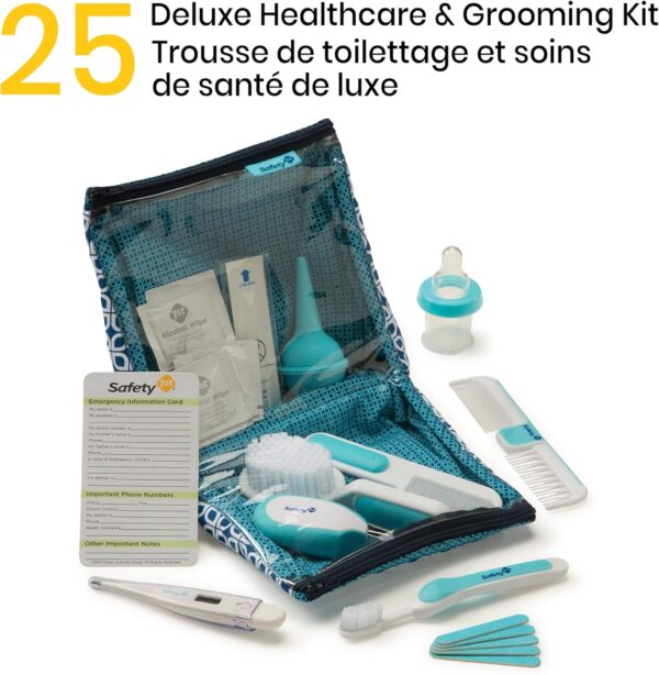 Safety 1st Deluxe 25-Piece Baby Healthcare and Grooming Kit (Arctic Blue) - Image 2