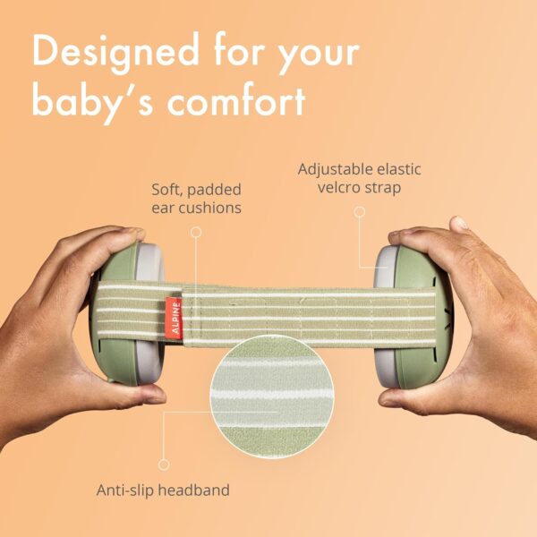 Alpine Muffy Baby Ear Protection for Babies and Toddlers up to 36 Months - CE & ANSI Certified - Noise Reduction Earmuffs - Comfortable Baby Headphones... - Image 3
