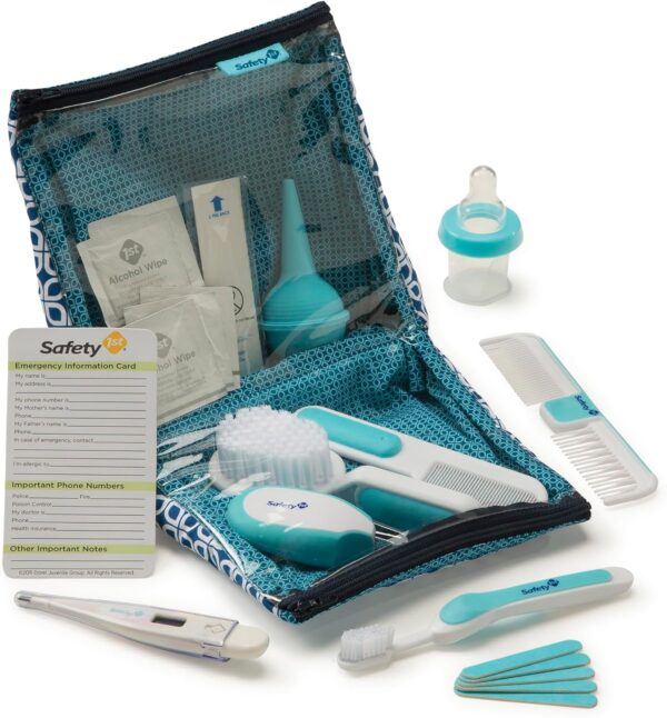 Safety 1st Deluxe 25-Piece Baby Healthcare and Grooming Kit (Arctic Blue) - Image 3
